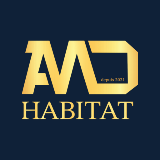 AMD Habitat - icône application fond bleu